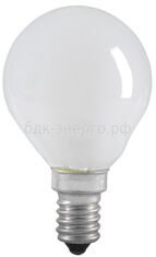 (LN-G45-40-E14-FR) Лампа накаливания G45 шар матов. 40Вт E14 IEK